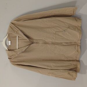 Kaktus Women's Tan Hooded Utility Jacket